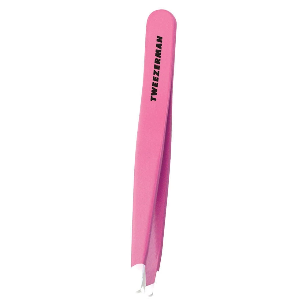 Tweezerman Slant Tweezers Neon Pink 1 Tweezerman Slant Tweezers Neon Pink