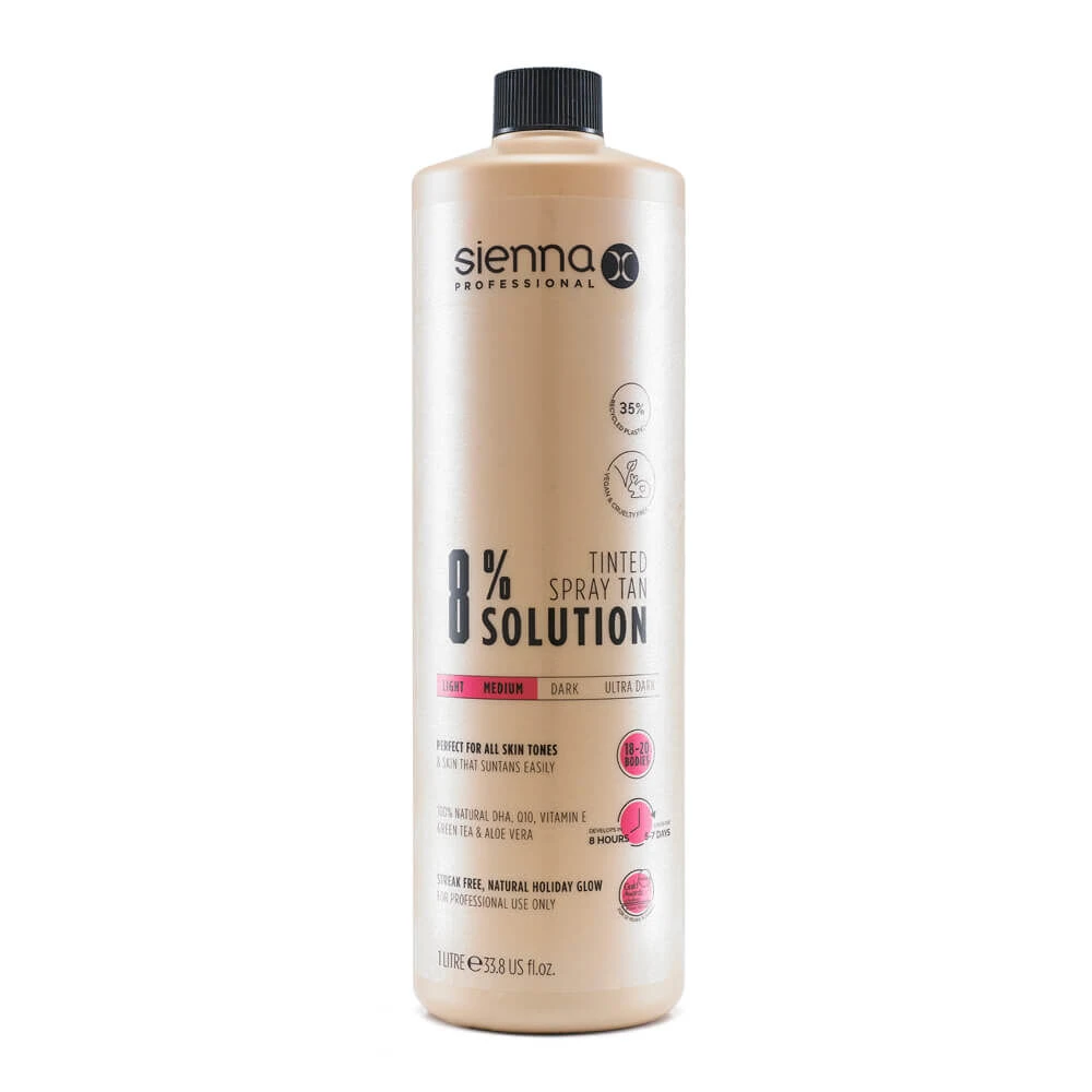 Sienna X Professional Tanning Solution 8% 1 Litre 1 Sienna X Professional Tanning Solution 8% 1 Litre