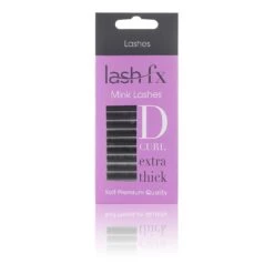 Lash FX Mink D Curl Lashes, Thick (0.15) - 11mm