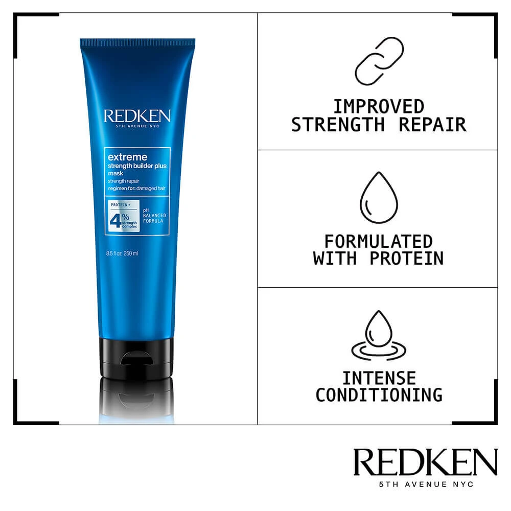 Redken Extreme Strength Builder Plus Mask 250ml 2 Redken Extreme Strength Builder Plus Mask 250ml - Image 2