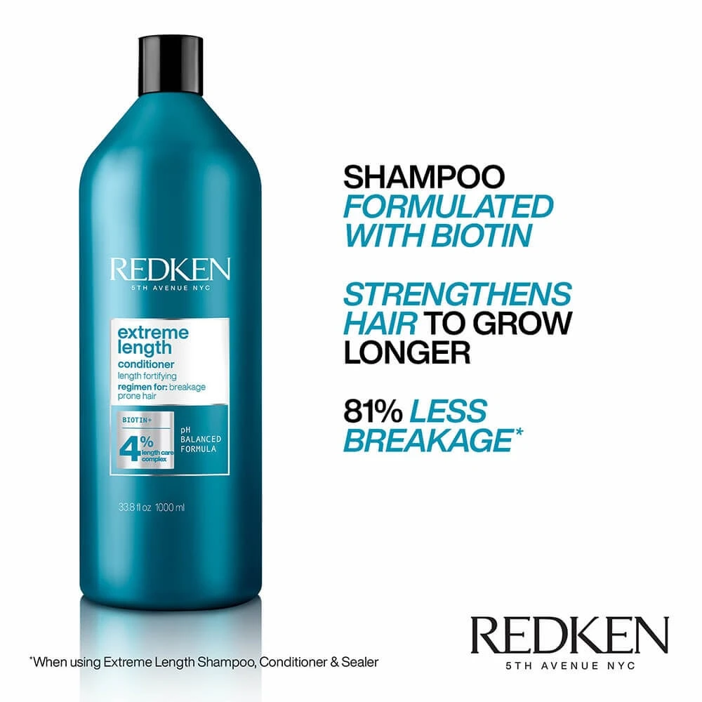 Redken Extreme Length Shampoo 1000ml 2 Redken Extreme Length Shampoo 1000ml - Image 2