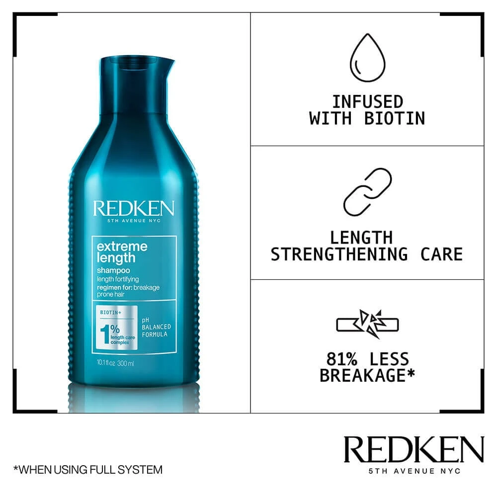 Redken Extreme Length Shampoo 300ml 2 Redken Extreme Length Shampoo 300ml - Image 2