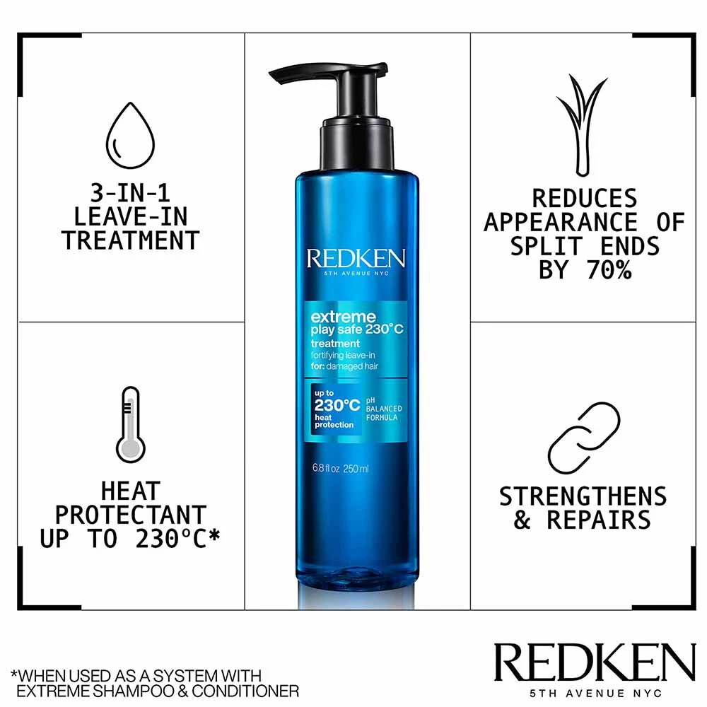Redken Extreme Play Safe Treatment 250ml 2 Redken Extreme Play Safe Treatment 250ml - Image 2