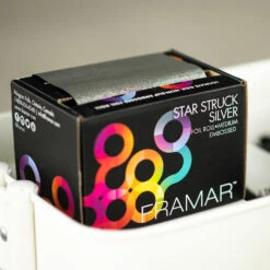 Framar Star Struck Silver Hair Foil Roll, Medium Embossed, 320ft -Pro Beauty Care Shop 815845 3