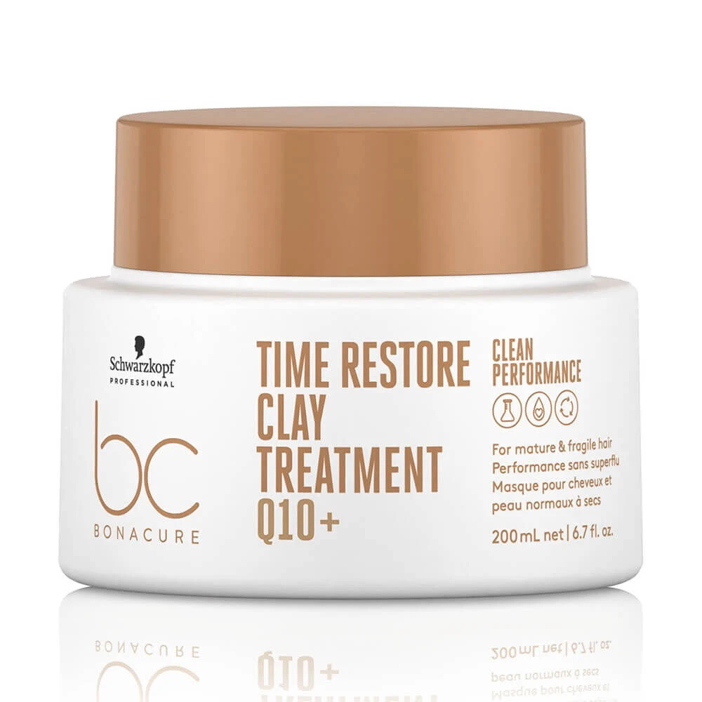 Schwarzkopf Professional Bonacure Time Restore Clay Treatment 200ml 1 Schwarzkopf Professional Bonacure Time Restore Clay Treatment 200ml