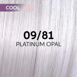 Wella Professionals Shinefinity Zero Lift Glaze - 09/81 Cool Platinum Opal 60ml -Pro Beauty Care Shop 816317 swatch
