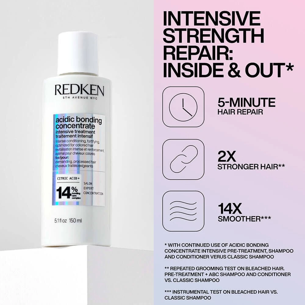 Redken Acidic Bonding Concentrate Intensive Pre-Treatment 150ml 2 Redken Acidic Bonding Concentrate Intensive Pre-Treatment 150ml - Image 2