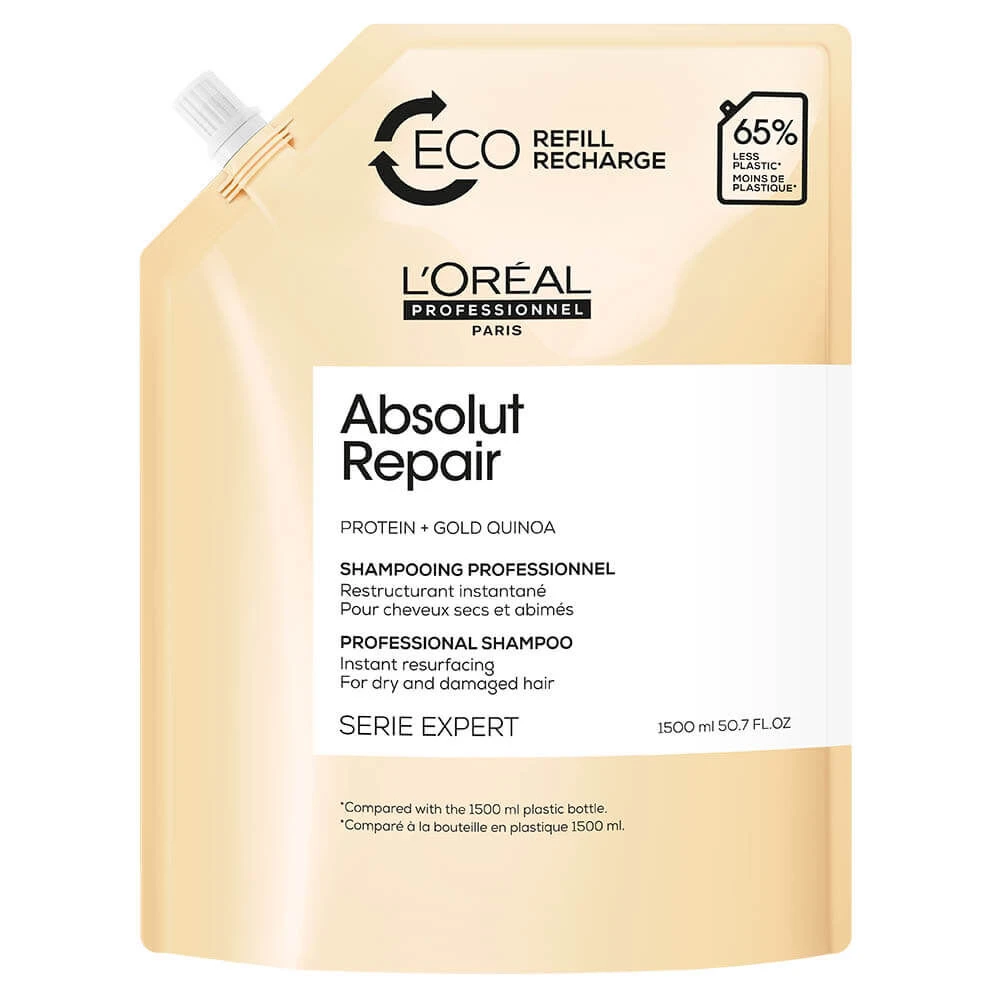 L'Oréal Professionnel Serie Expert Absolut Repair Professional Shampoo Refill 1500ml 1 L'Oréal Professionnel Serie Expert Absolut Repair Professional Shampoo Refill 1500ml