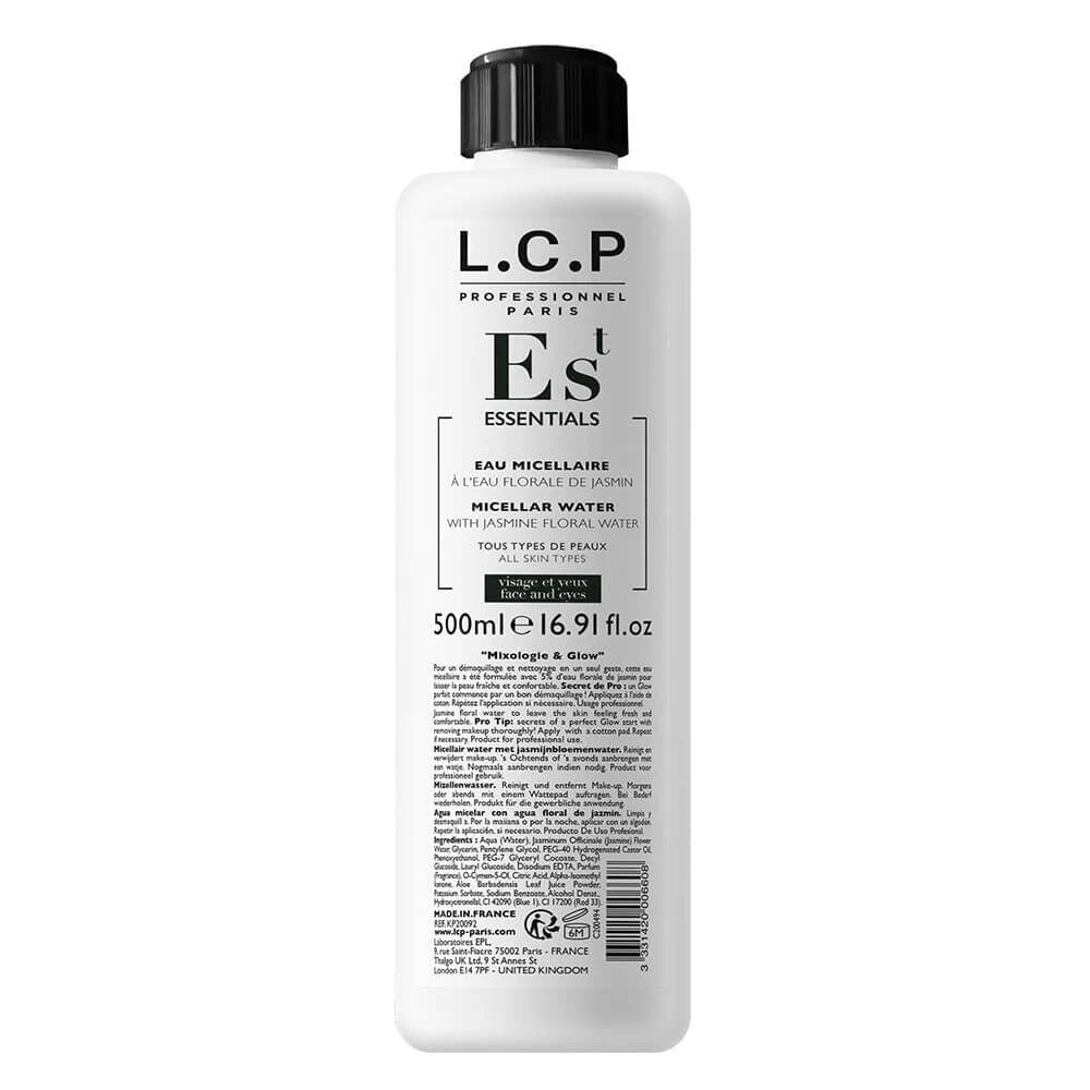 L.C.P Professionnel Paris Essentials Micellar Water With Jasmine Floral Water 500ml 1 L.C.P Professionnel Paris Essentials Micellar Water With Jasmine Floral Water 500ml