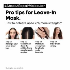 L'Oréal Professionnel Serie Expert Absolut Repair Molecular Leave-In Cream 100ml -Pro Beauty Care Shop 818703 5