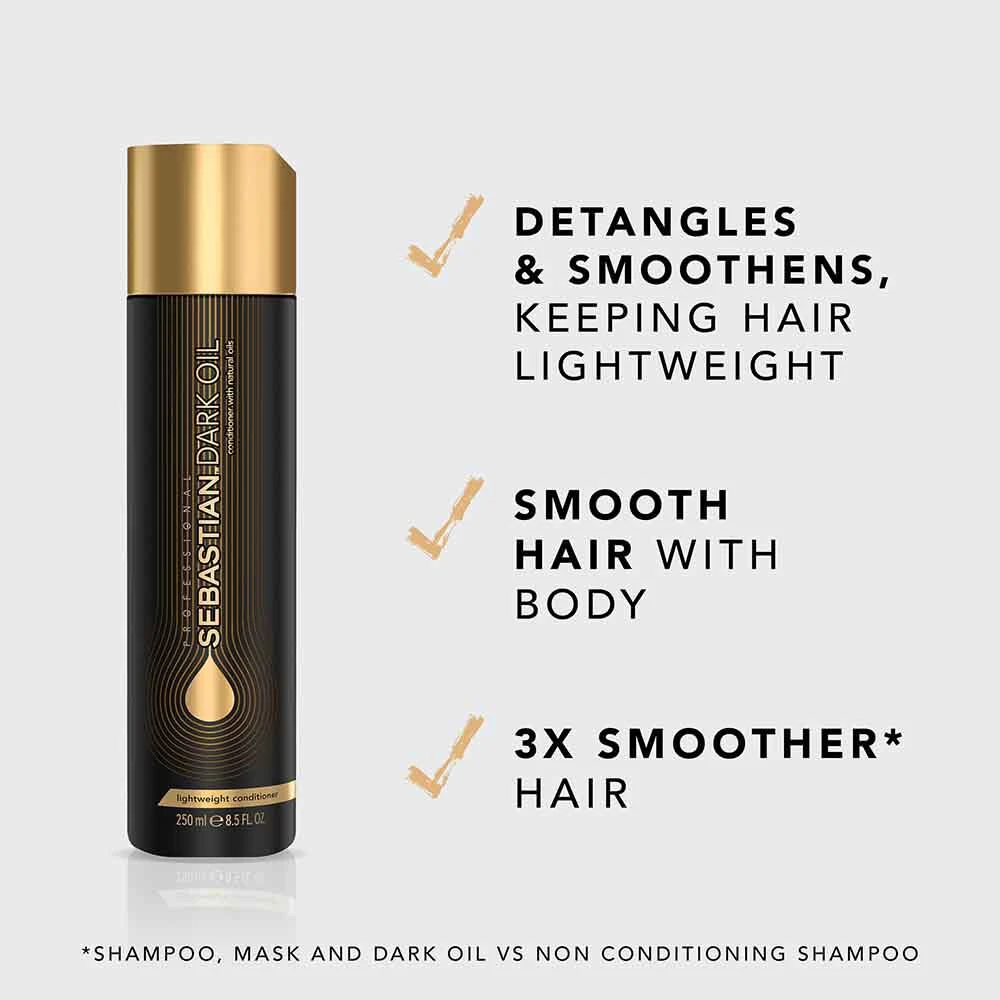 Sebastian Professional Dark Oil Lightweight Conditioner 250ml 2 Sebastian Professional Dark Oil Lightweight Conditioner 250ml - Image 2